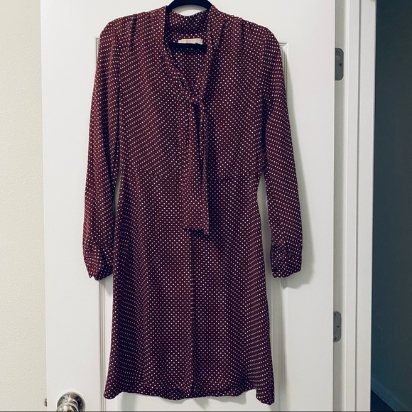 MICHAEL Michael Kors Dresses & Skirts - Michael Kors Silk Tie-neck Dot Dress